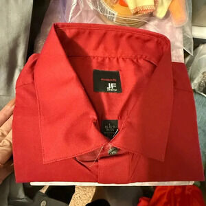 J.Ferrar men’s size large red dress shirt NWT